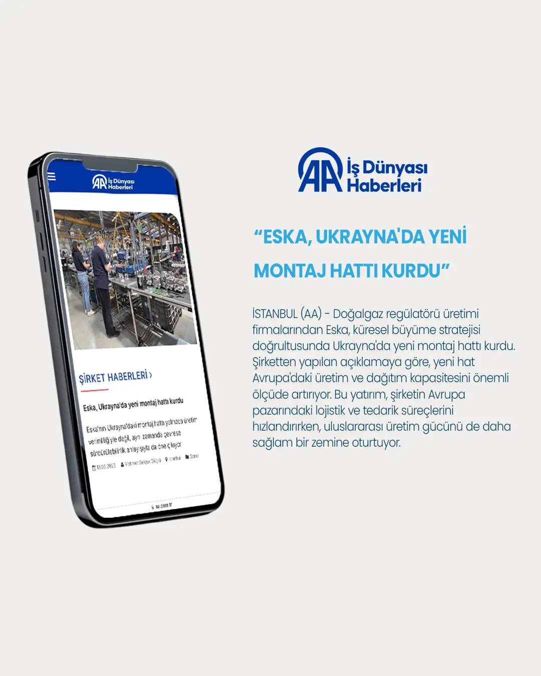 Eska, Ukrayna'da yeni montaj hattı kurdu